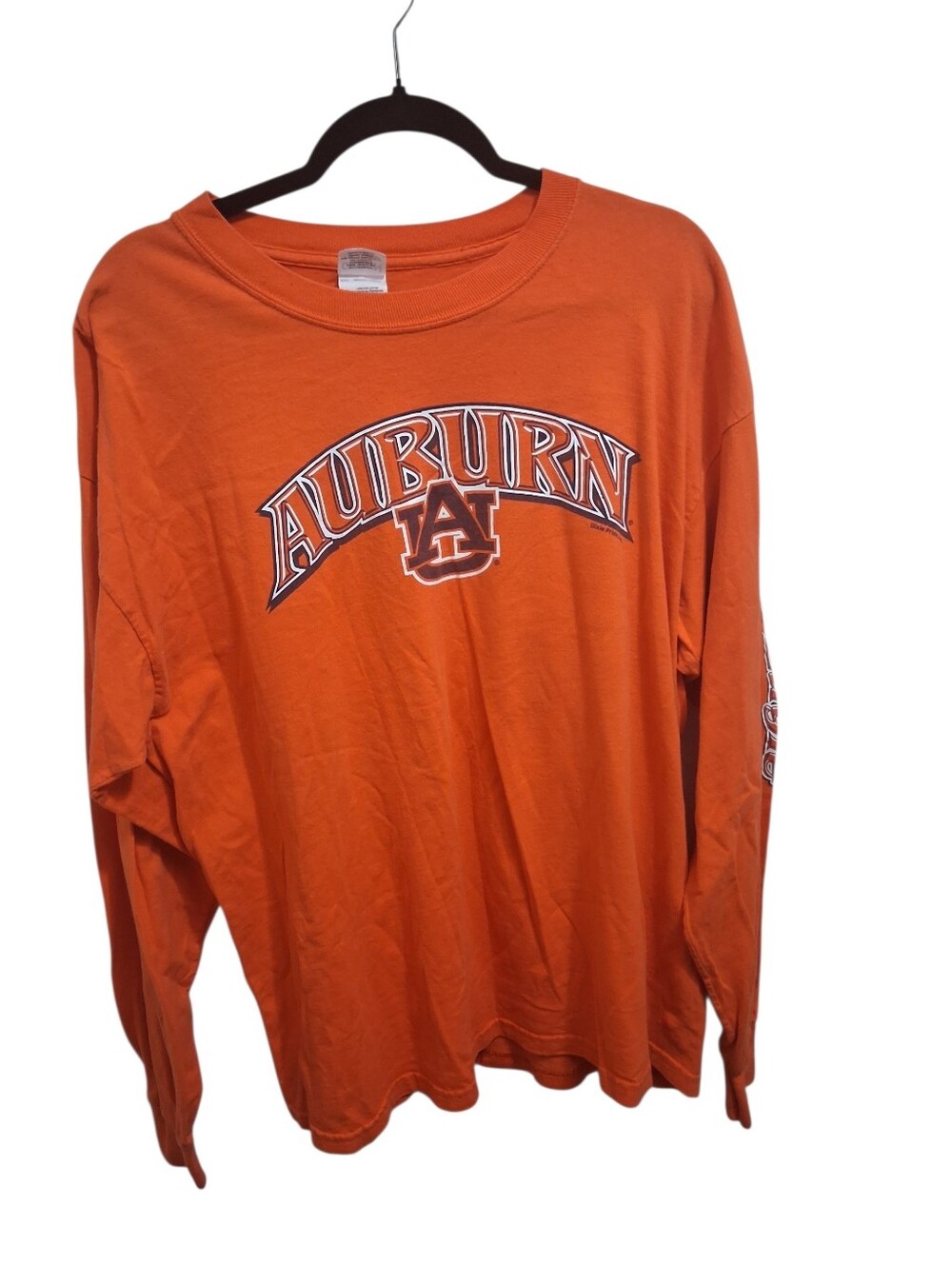Auburn University Long Sleeve Tee - Orange Men